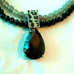 Sigal black and white necklace